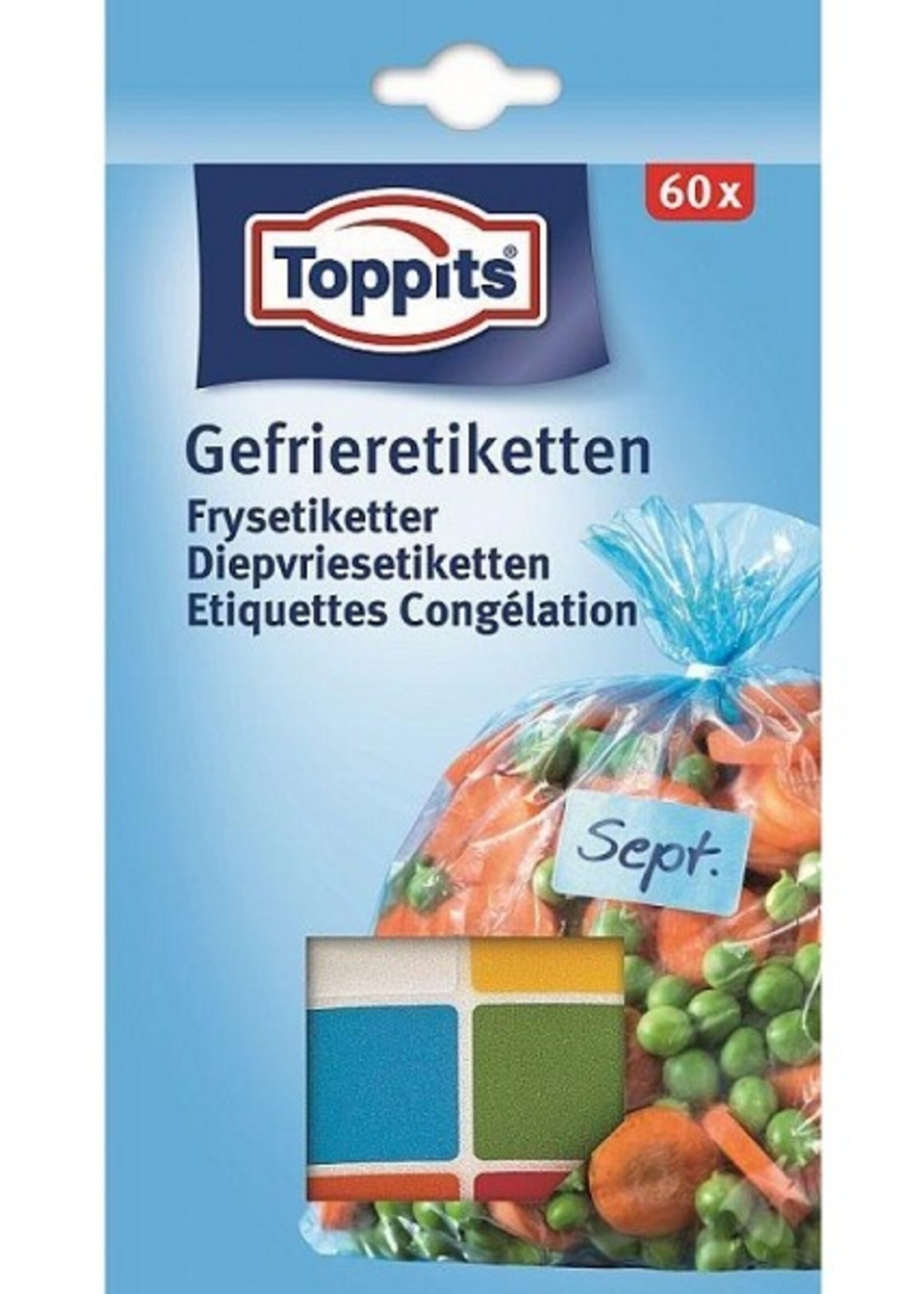 Toppits 60 diepvriesetiketten