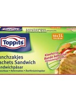 Lunchzak zelfsluitend / 50 stuks met kleefstrip