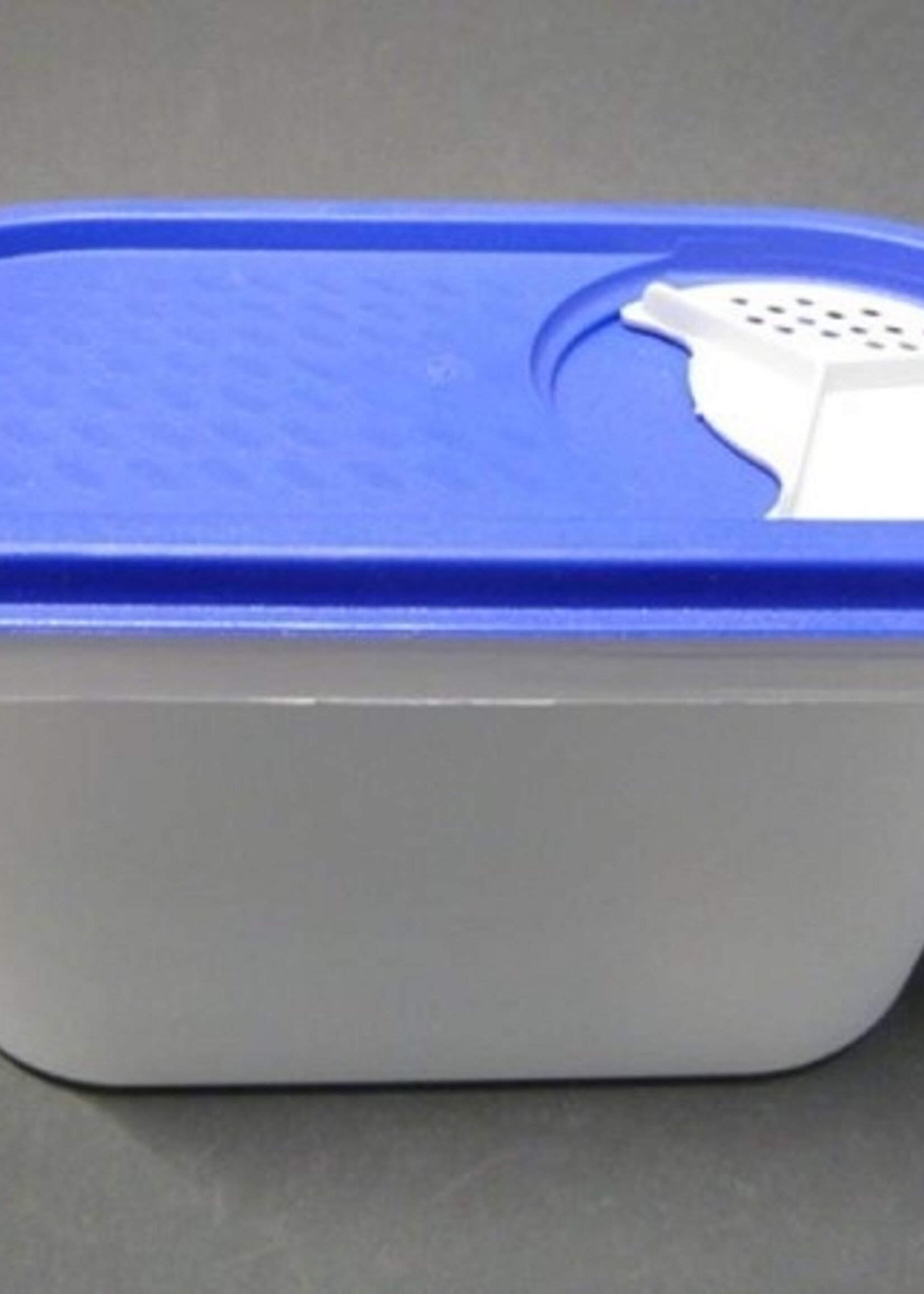 Voorraadbus ovaal met doseerdeksel Inhoud: 1,2 L plastic PP5