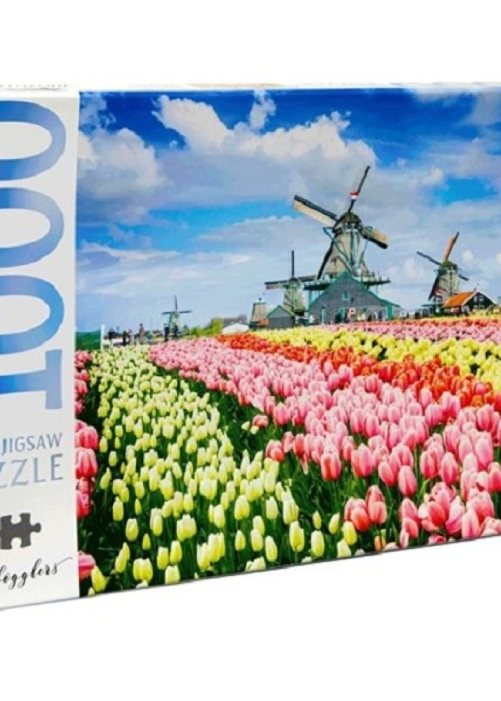 Mindbogglers puzzel Hollandse molens en tulpen 1000 stukjes