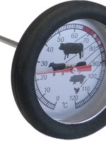 Vleesthermometer klokmaat 5,5cm lengte 12cm. met siliconenomhulsel