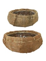 Mand kokosvezel set a 2: 36x32x16cm/27x25x16cm