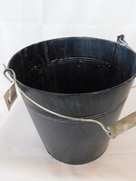 Zinken emmer zwart Ø24x22,5cm