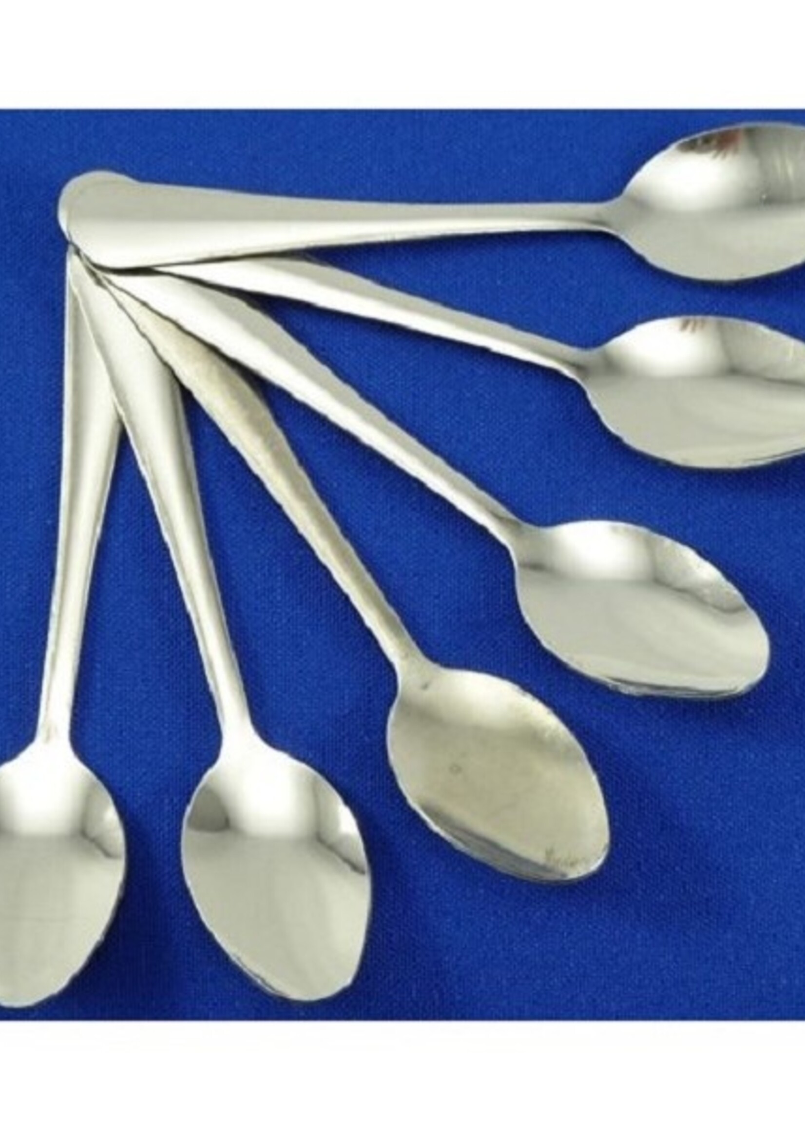 Theelepel RVS 11,5cm kaart a 6st