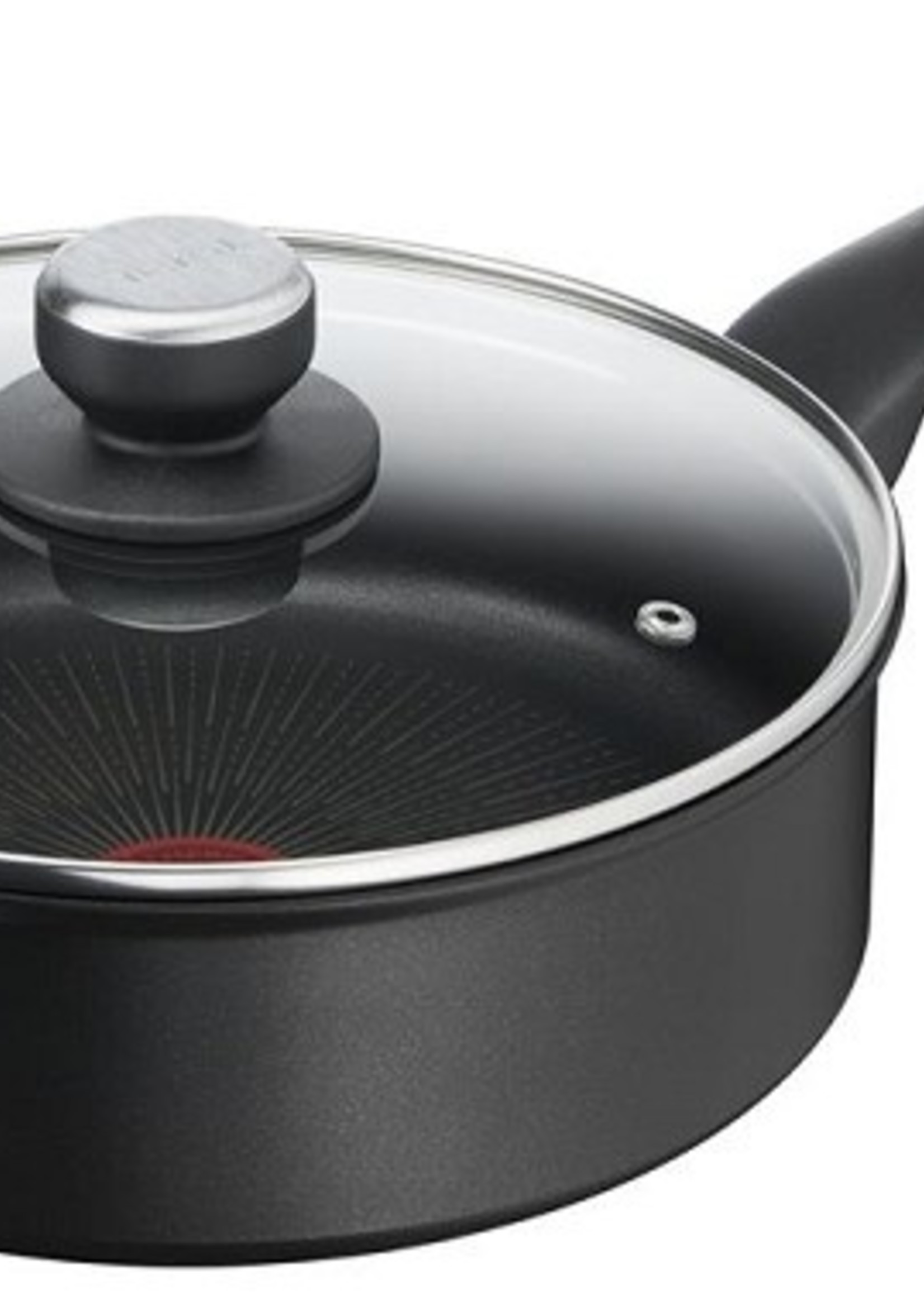 Tefal Unlimited Hapjespan 24cm + deksel van aluminium met titainium coating, geschikt voor alle warmtebronnen, inclusief inductie