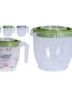 Mengkom met 2 deksels 2200ml