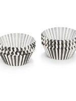 Patisse Cupcake vormpjes papier Zwart-wit gestreept 200 stuks 5cm