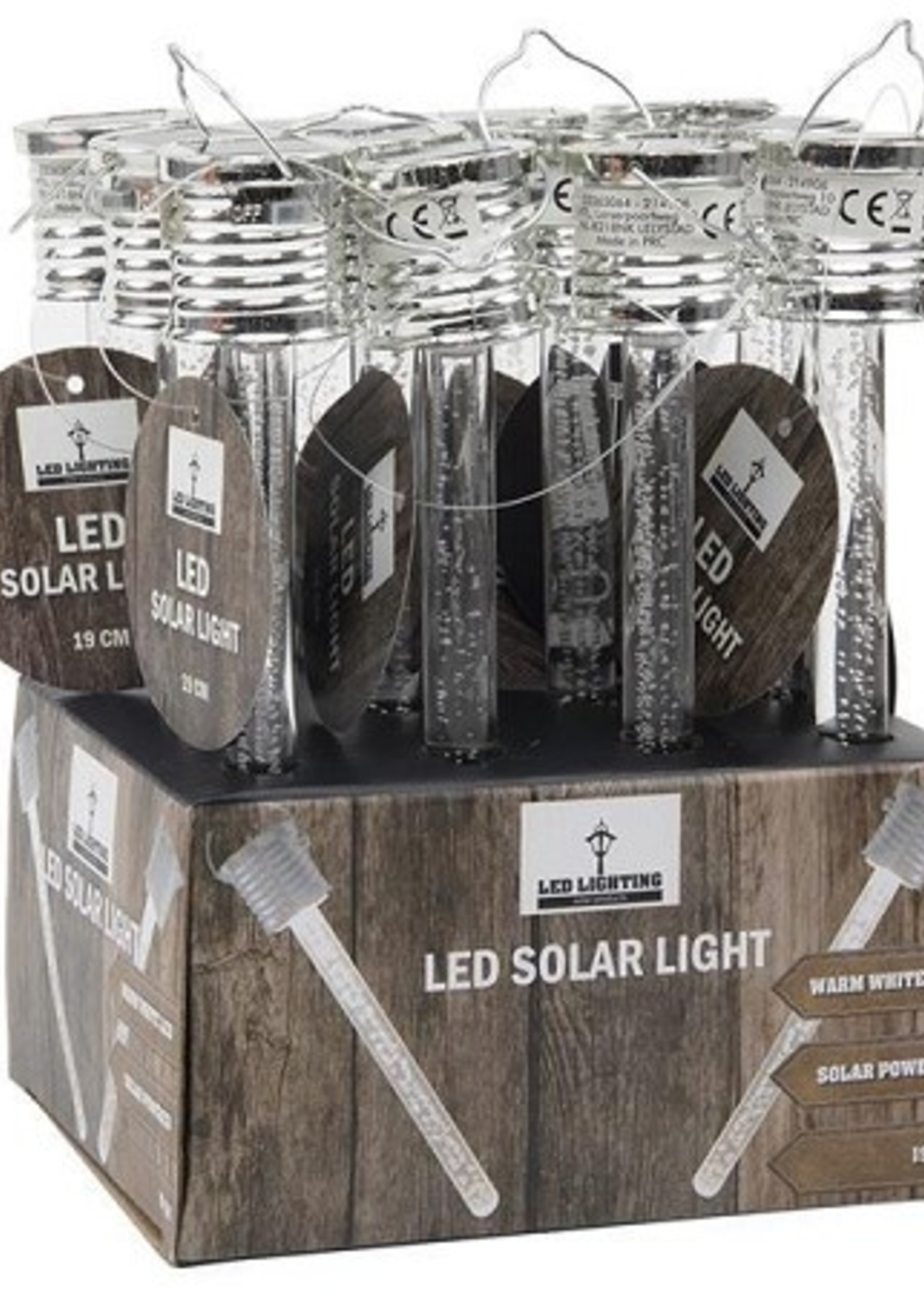 Solar acryl hanger 19cm warm LED