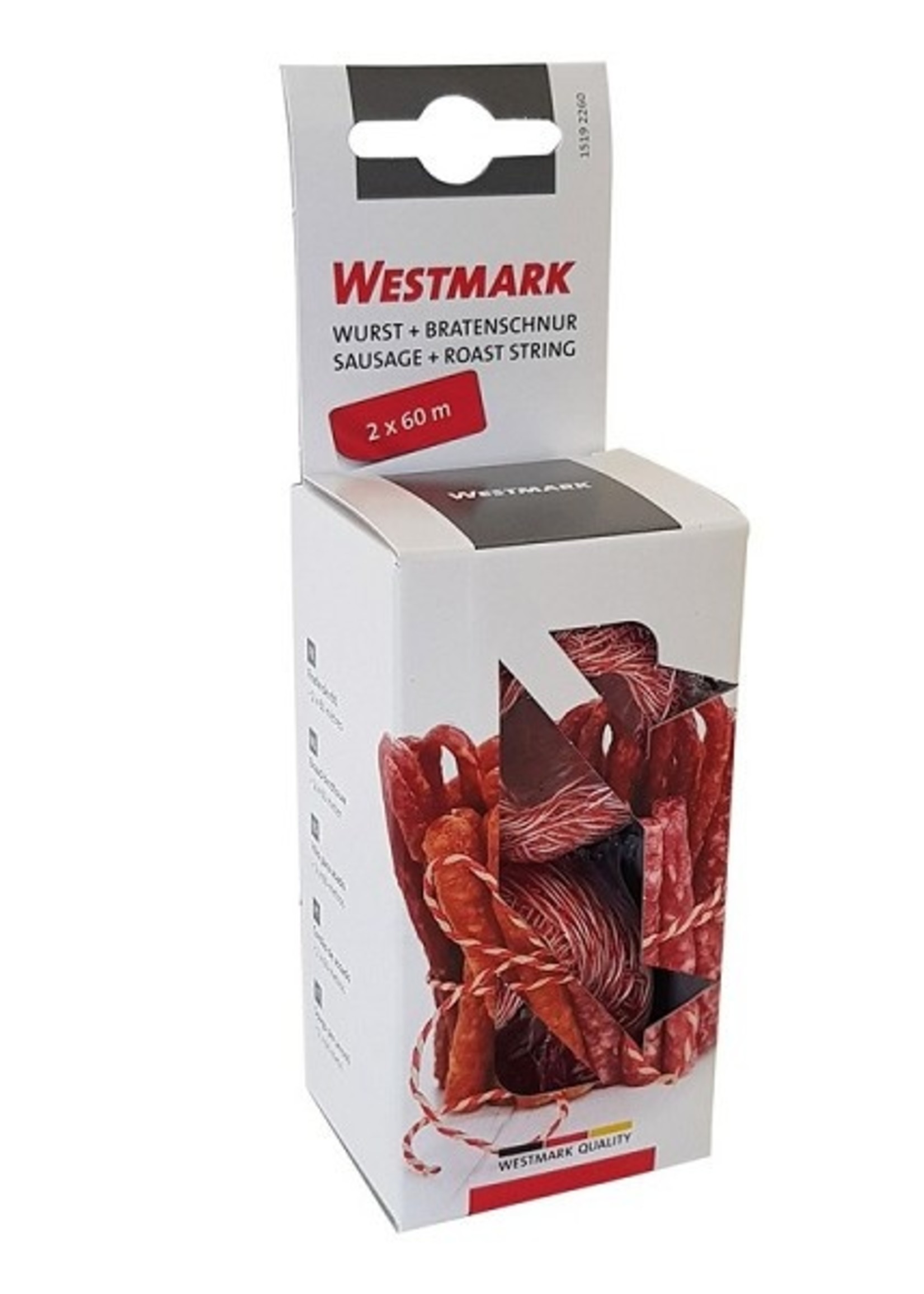 Westmark Binddraad voor BBQ vlees 2x60m rood/wit