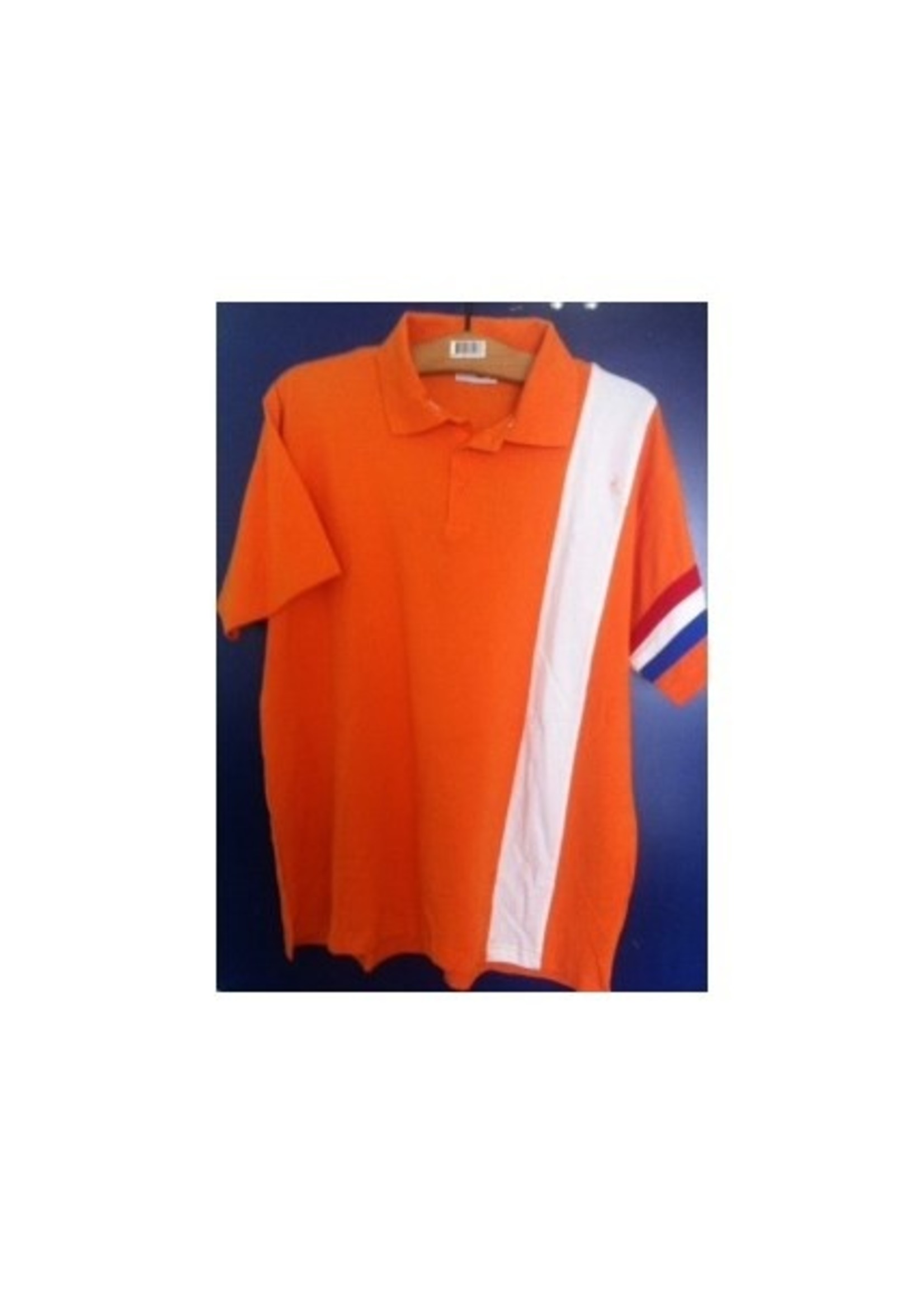 Oranje polo XL