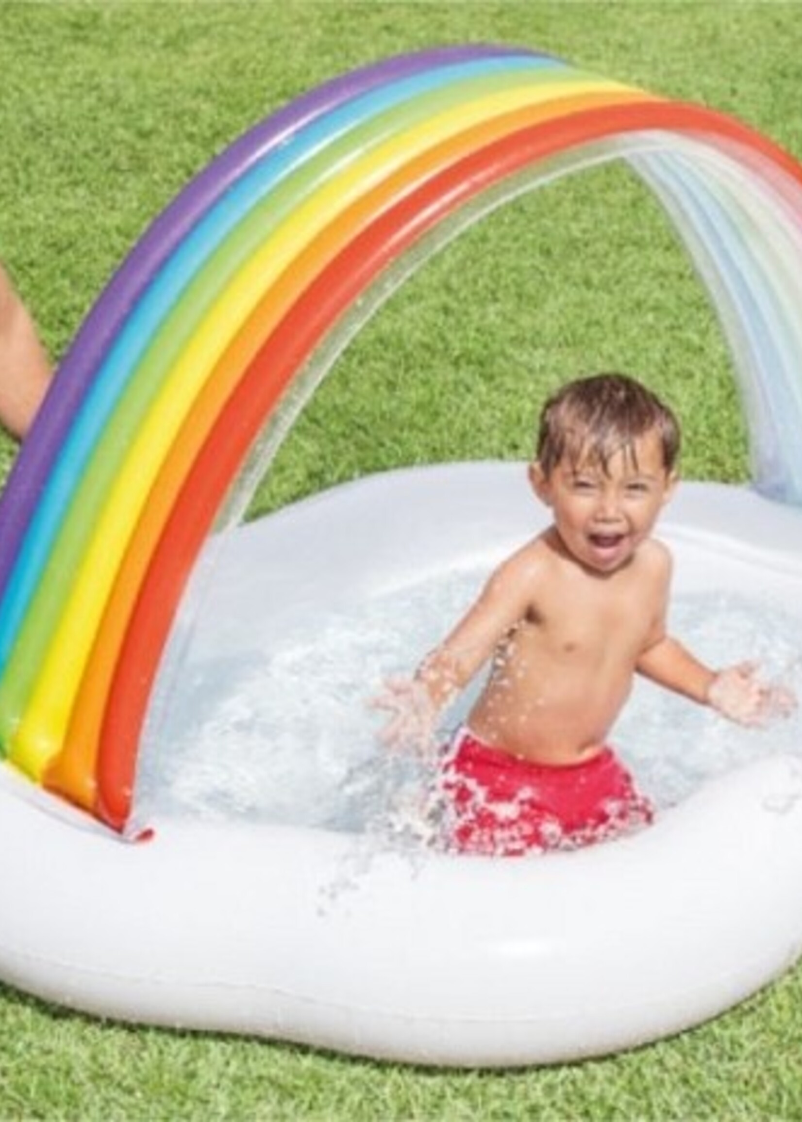 Intex regenboog op wolk zwembad 142x119cm