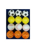 Foamballetjes 7cm Sport zak a 12 stuks