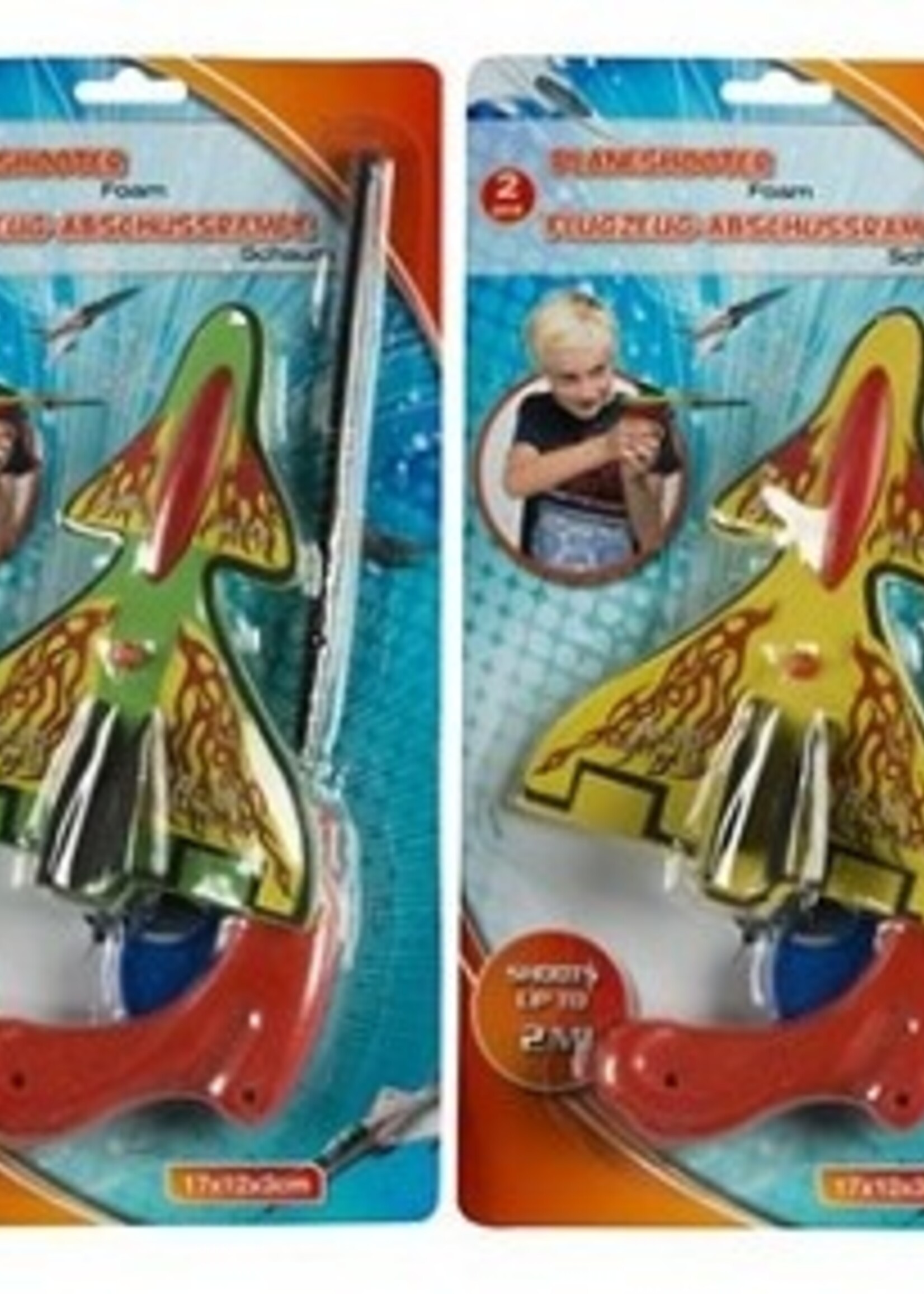 Schiet vliegtuig foam 4 delig