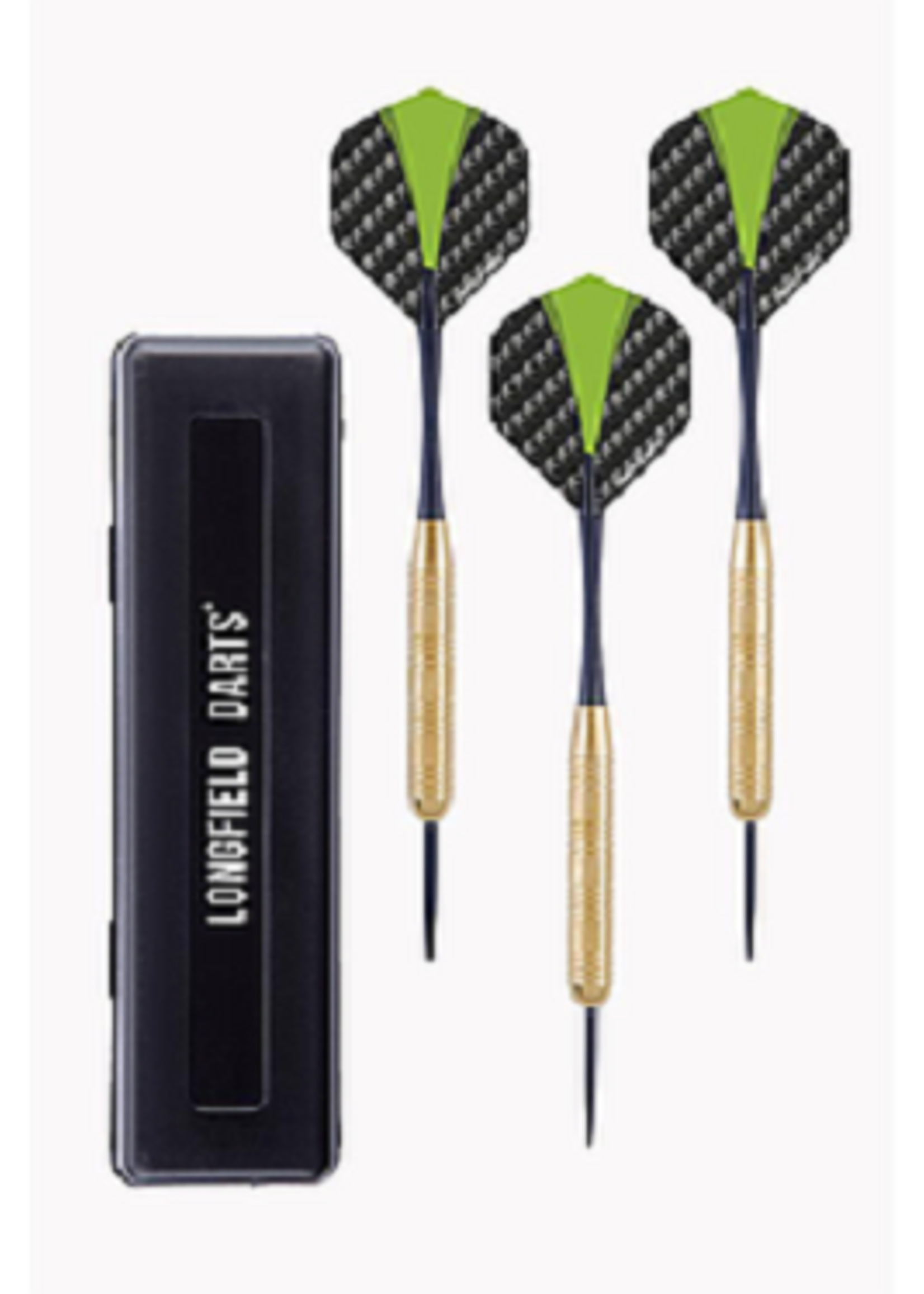 Longfield darts brass steeltip 23 gram in kunststof etui