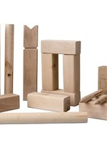 Kubb spel 21-delig hout 30cm