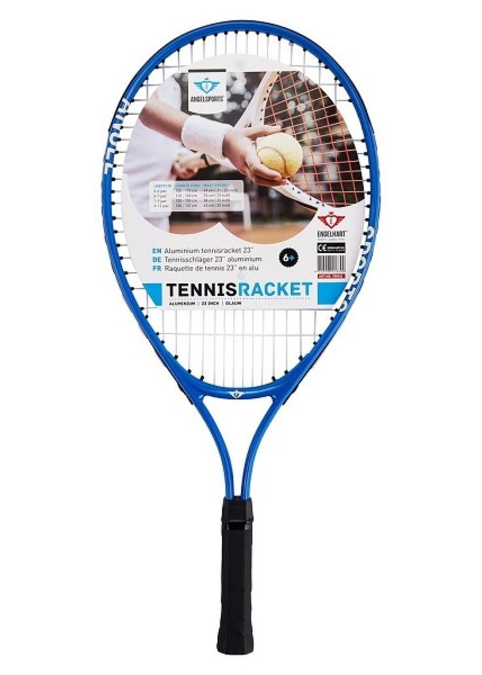 Tennisracket aluminium junior 58cm blauw