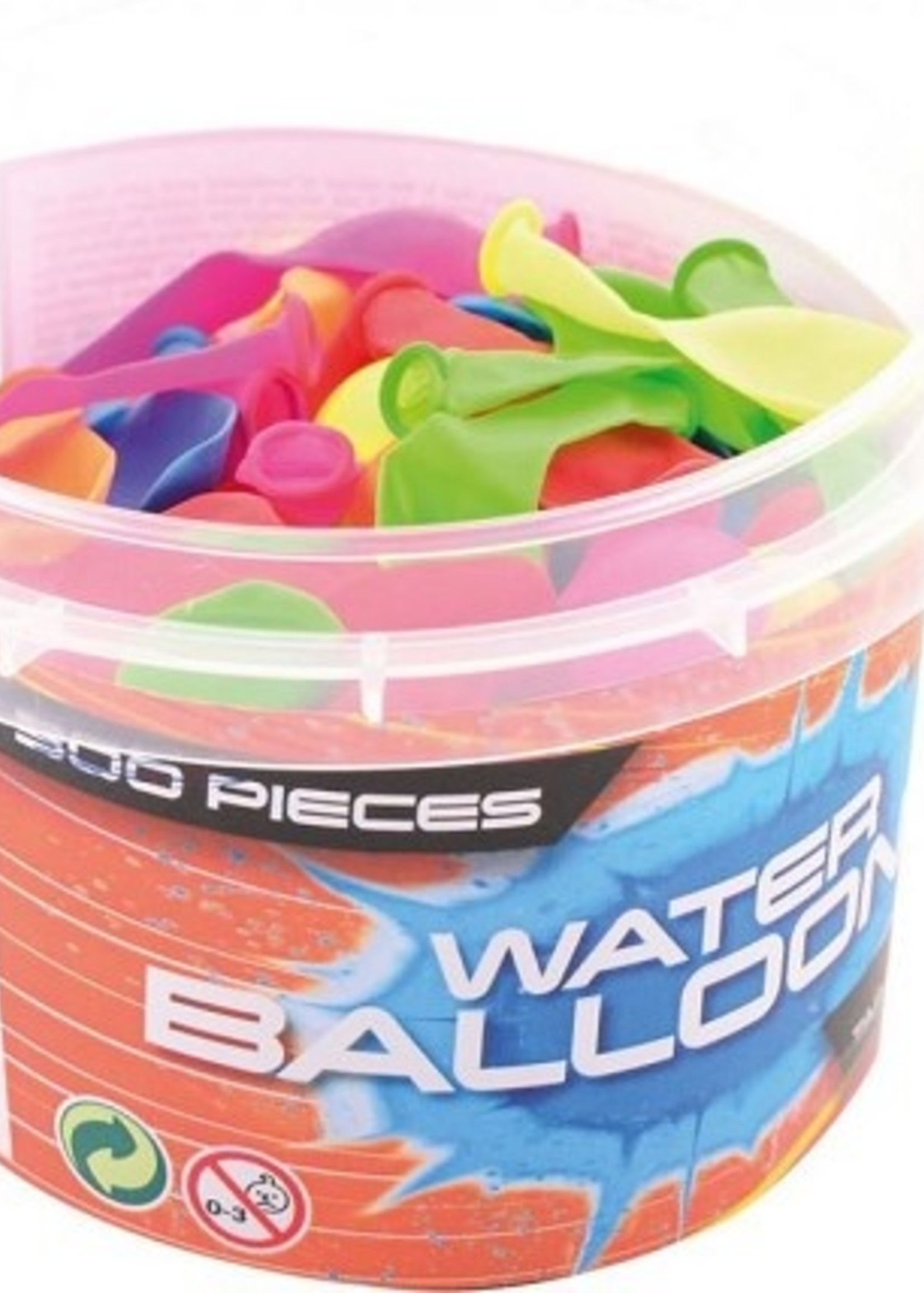 John Toy Aqua Fun neon waterbommen 250 stuks in emmer
