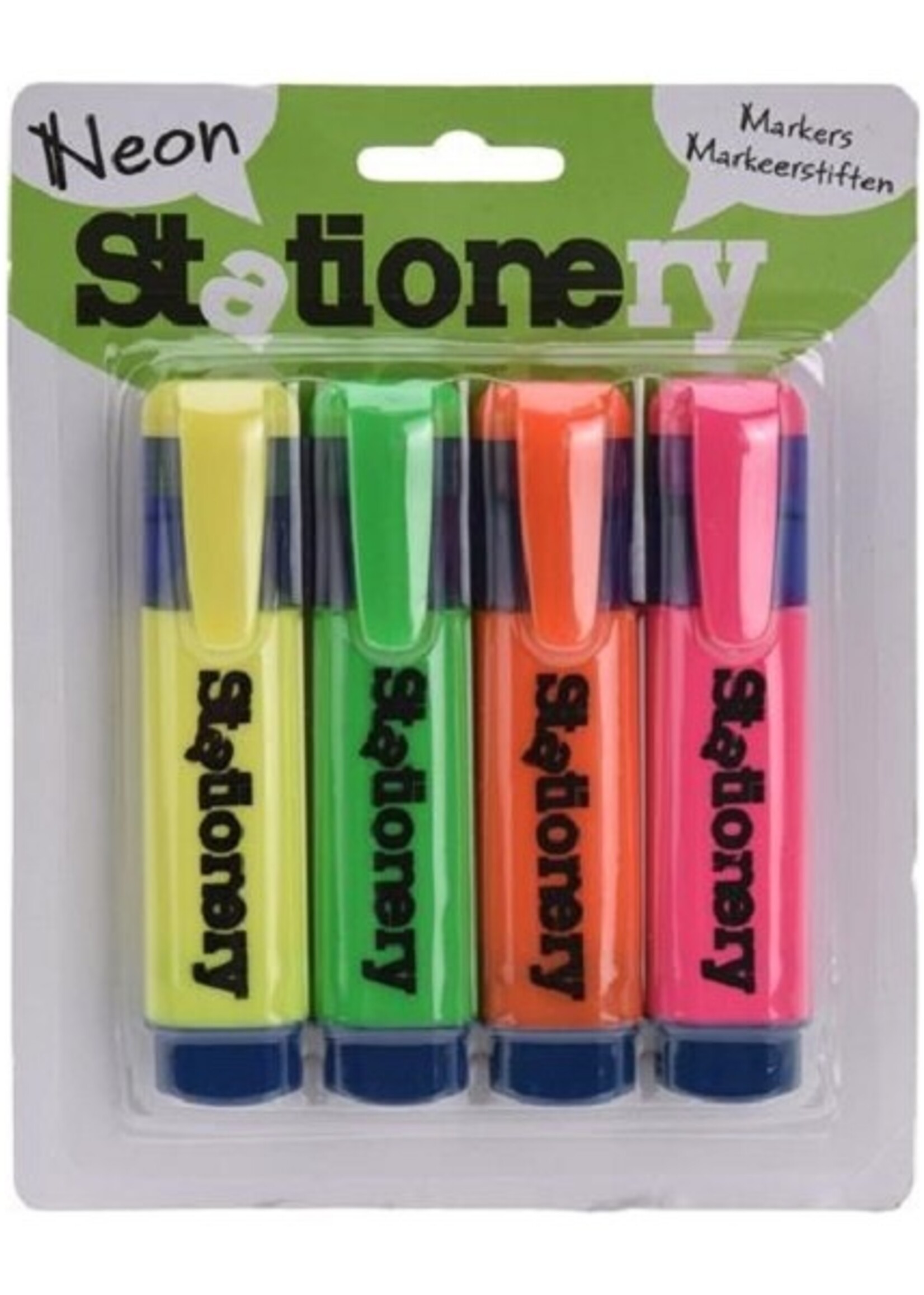 Markeerstiften (markers) in 4 kleuren
