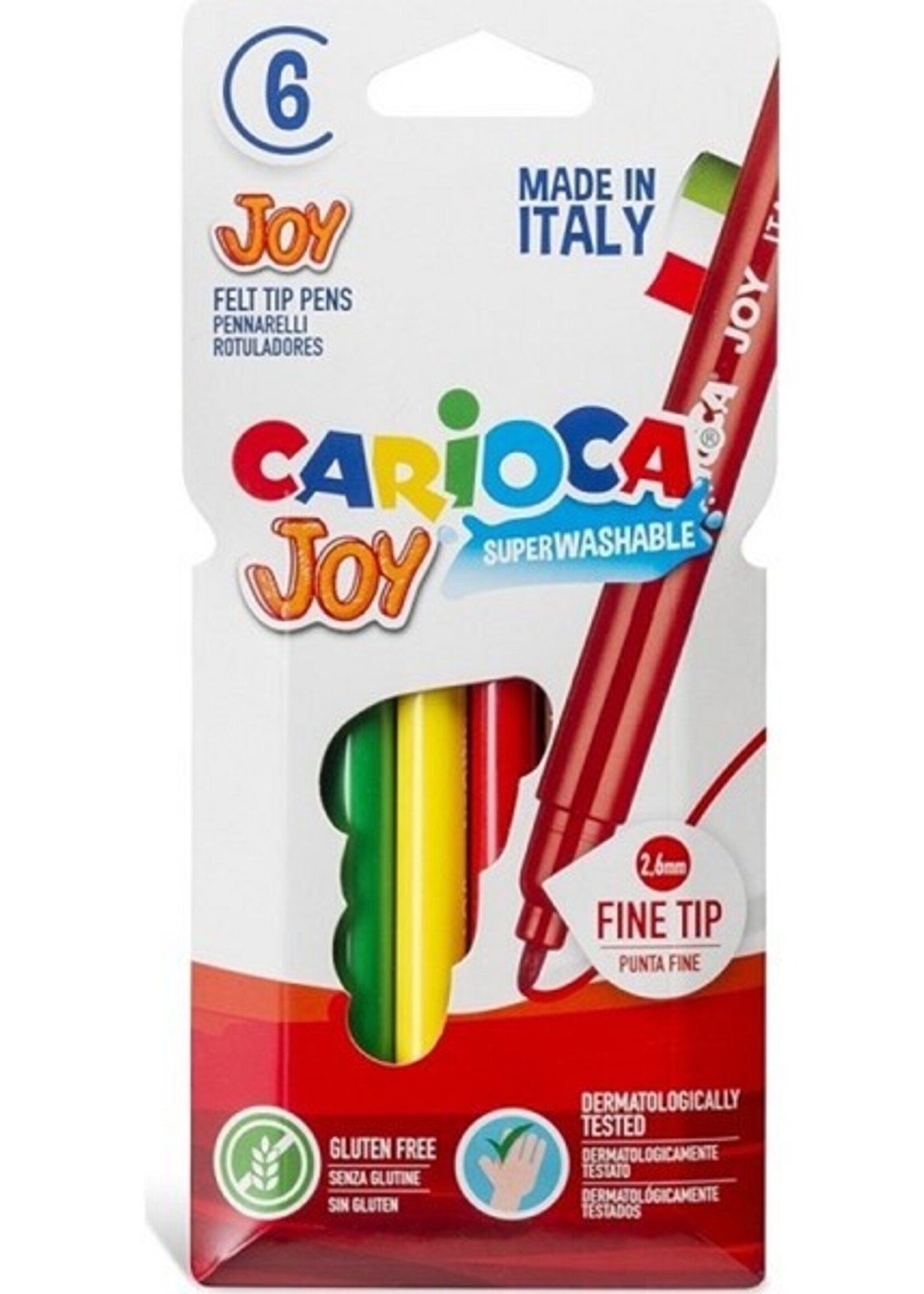 Carioca Joy viltstiften 6 stuks in kartonnen etui