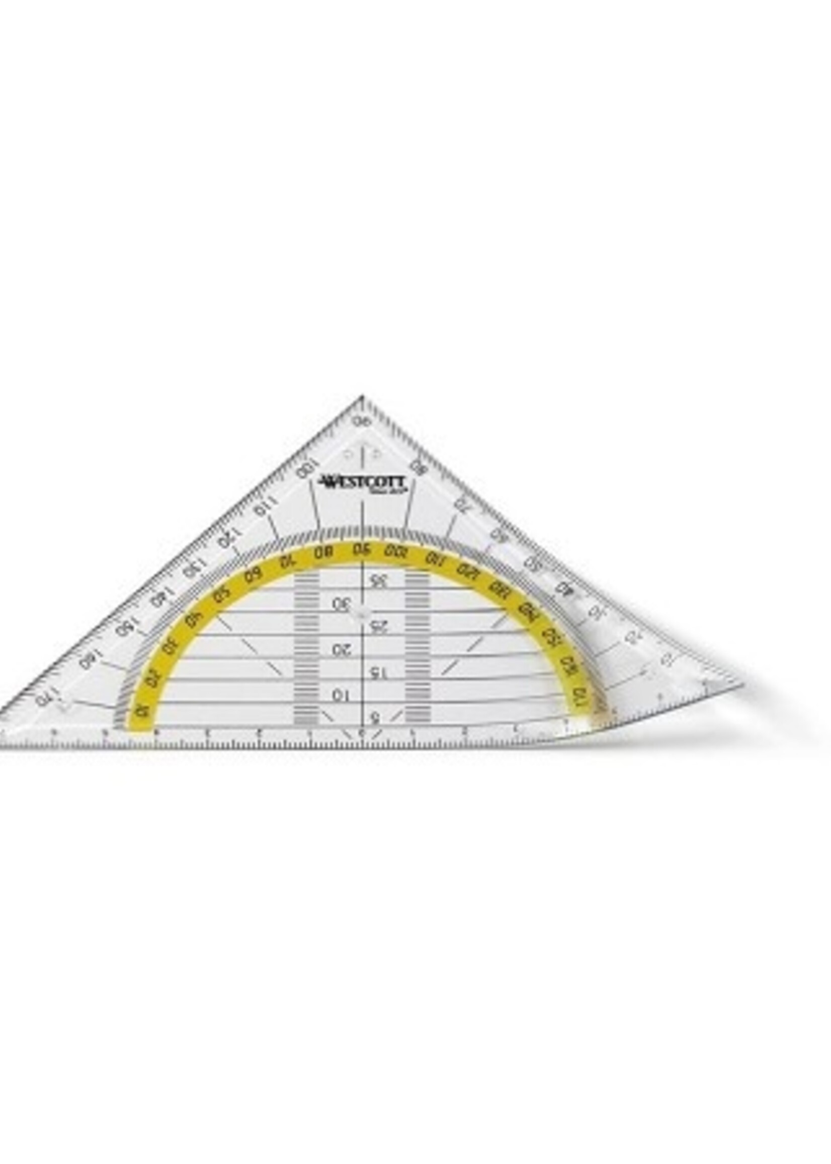 Westcott Geodriehoek flexibel 14cm in polybag