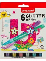 Bruynzeel 6 Glitter Felt Tips
