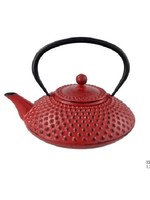 Theepot gietijzer 1,25L Rood