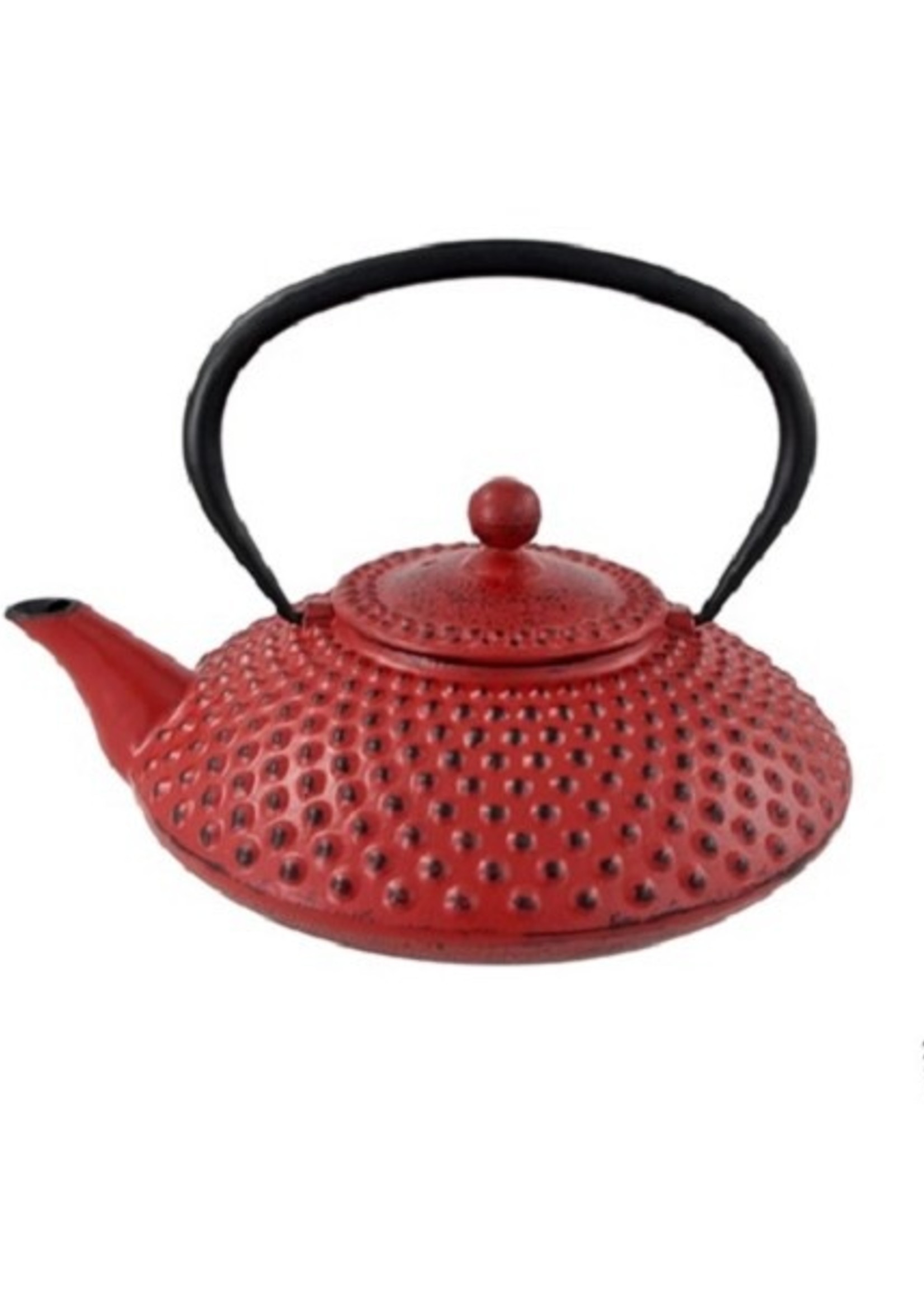 Theepot gietijzer 1,25L Rood