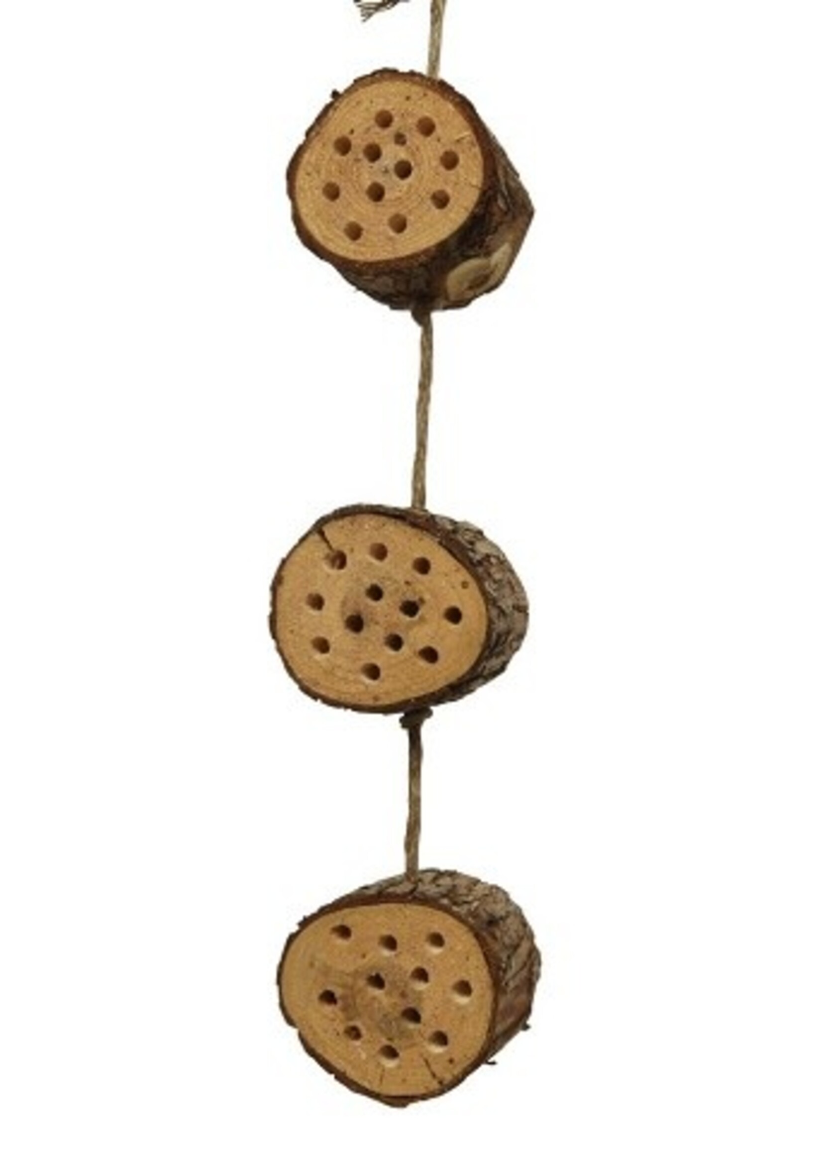 Insectenhuis hangend L10-W8-H60cm naturel hout