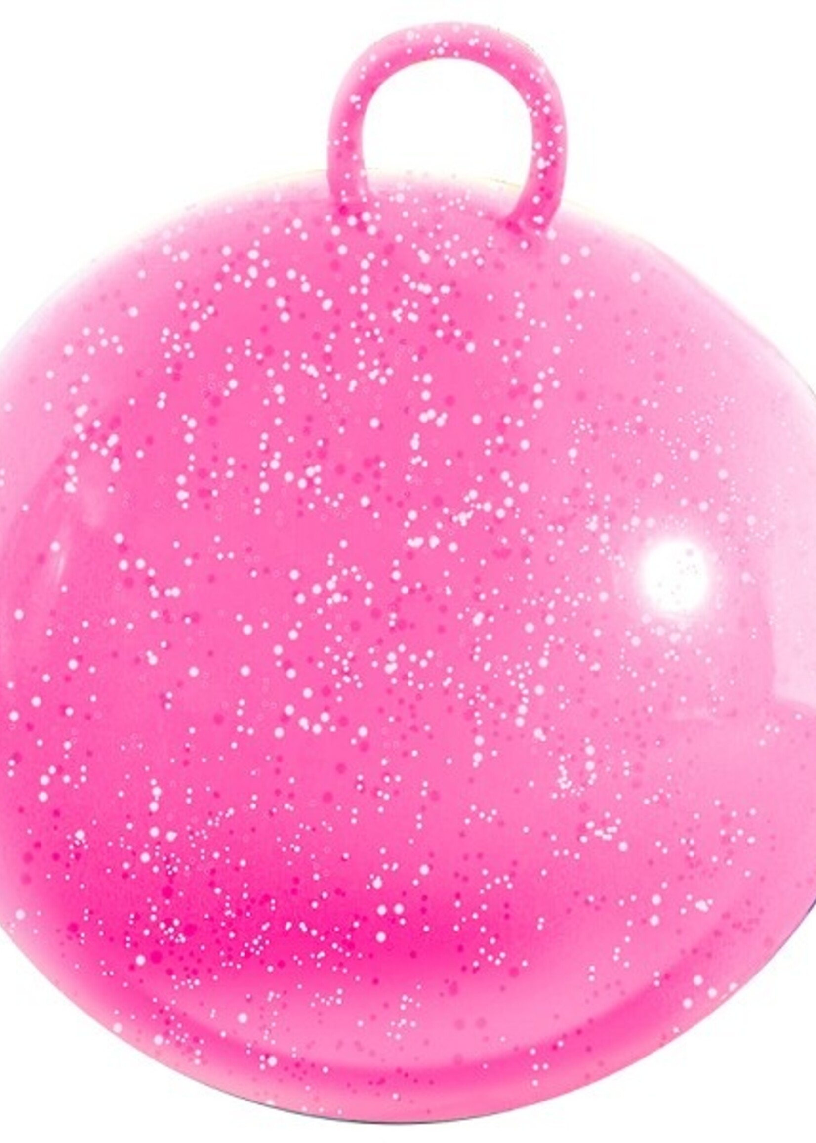 Skippybal glitter 50cm roze