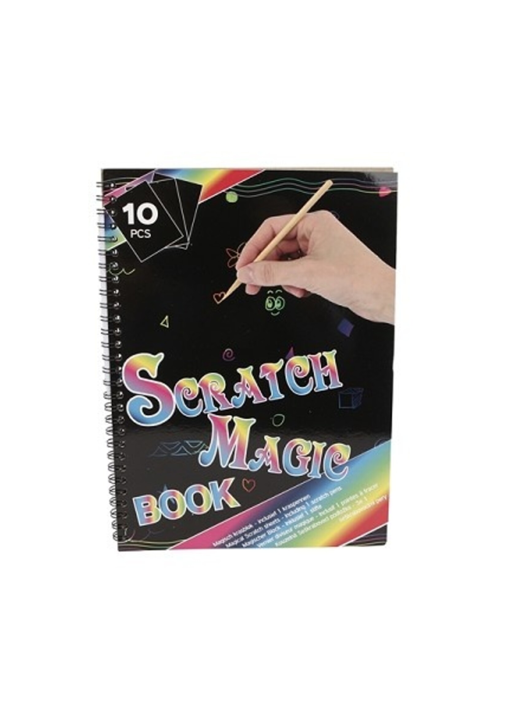 Magic color scratch boek A4 10 pagina's