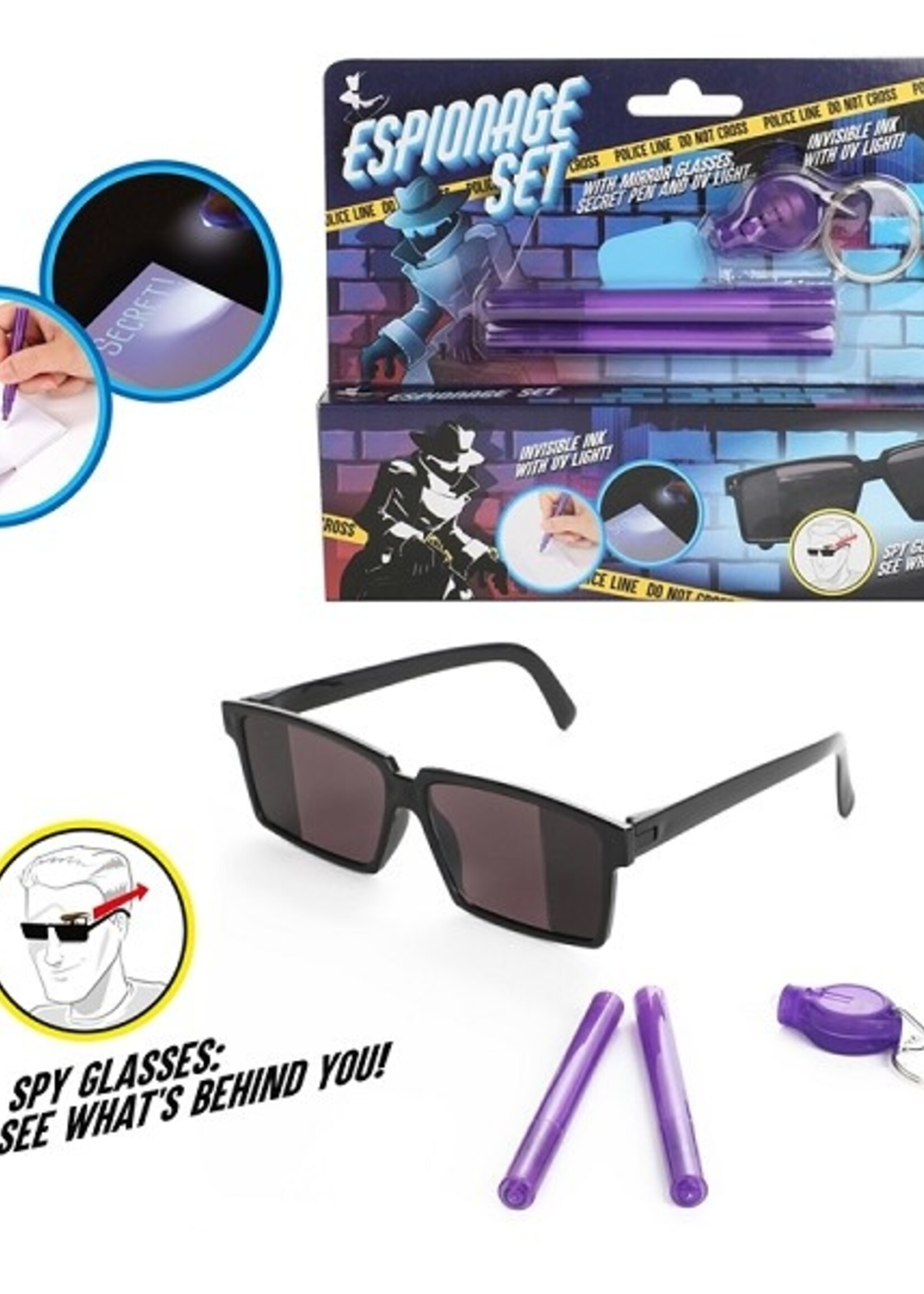 Toi Toys Spionageset - Spiegelbril+geheimschriftpen en lamp
