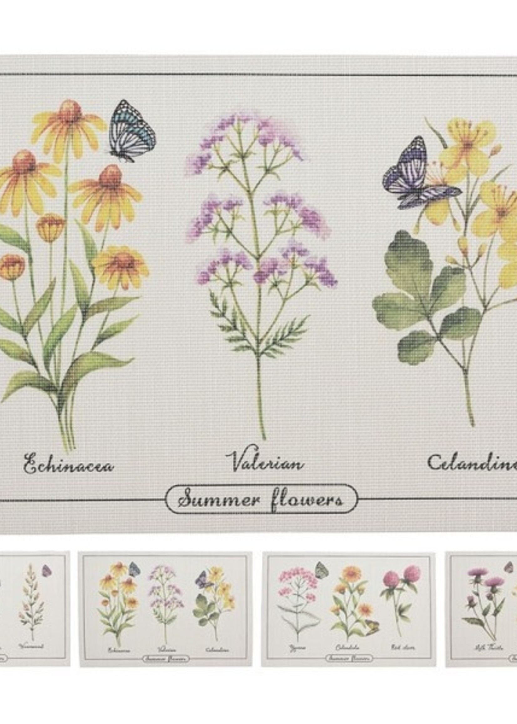 Placemat bloemen 45x30cm