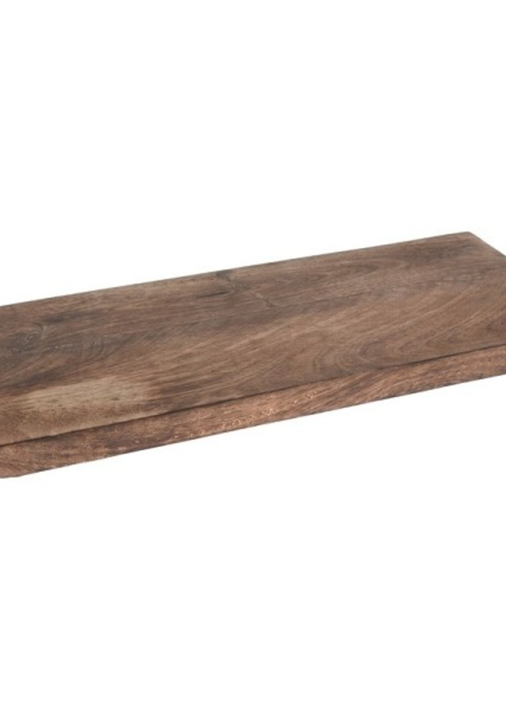 Snijplank mangohout met greep metaal 41x17cm