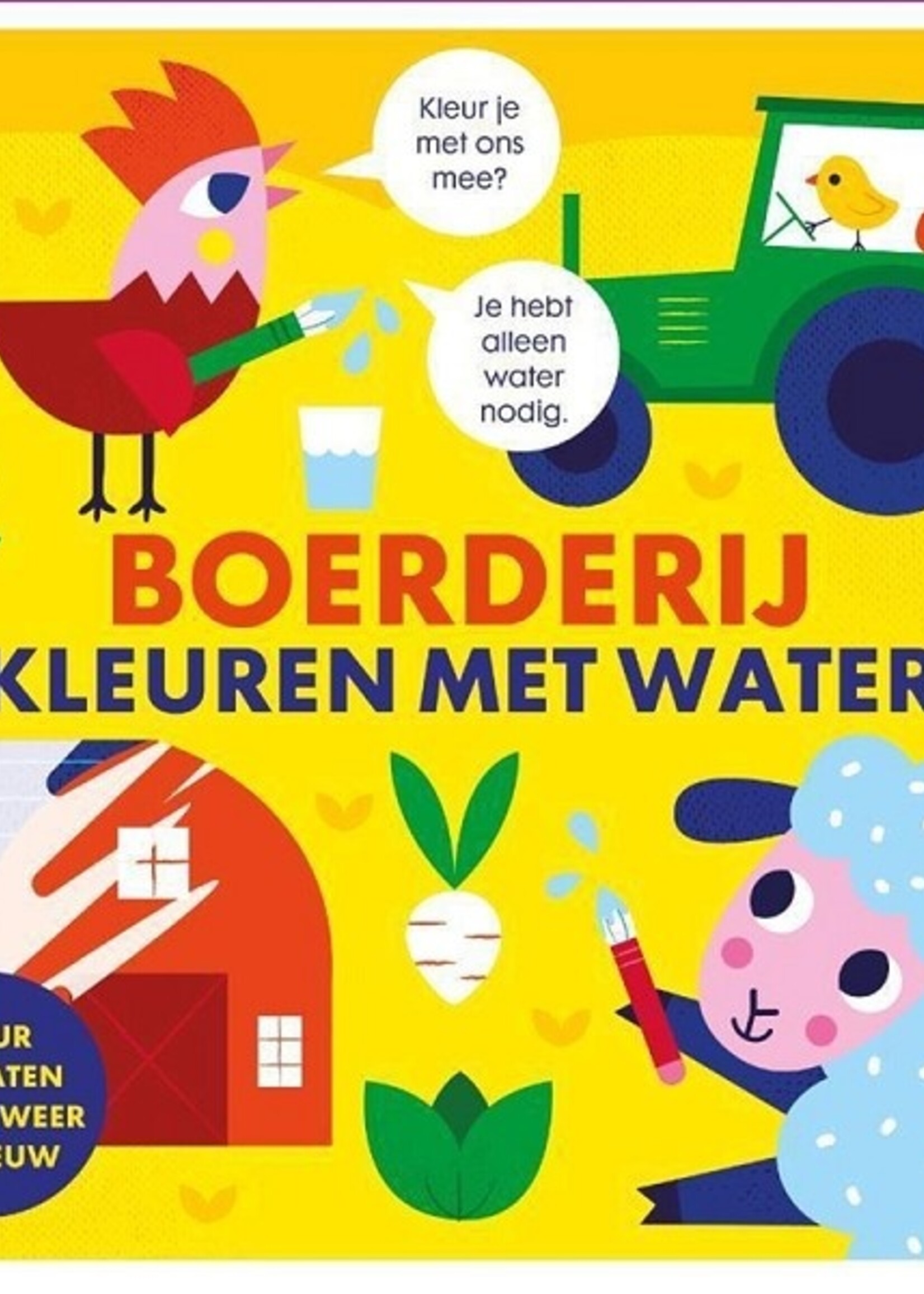 Kleuren met water - Boerderij