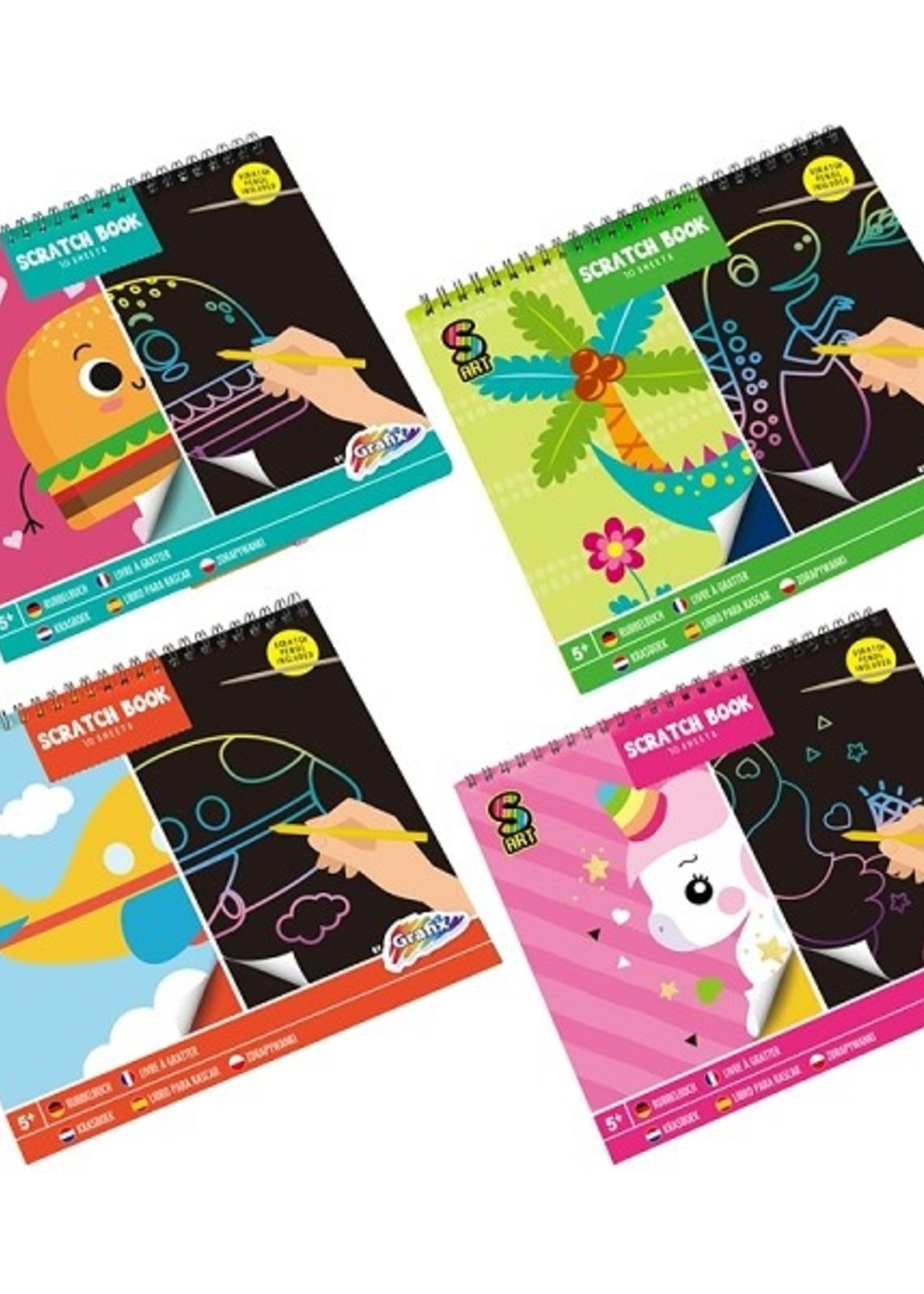 Grafix Krasboek 10 vel + pen