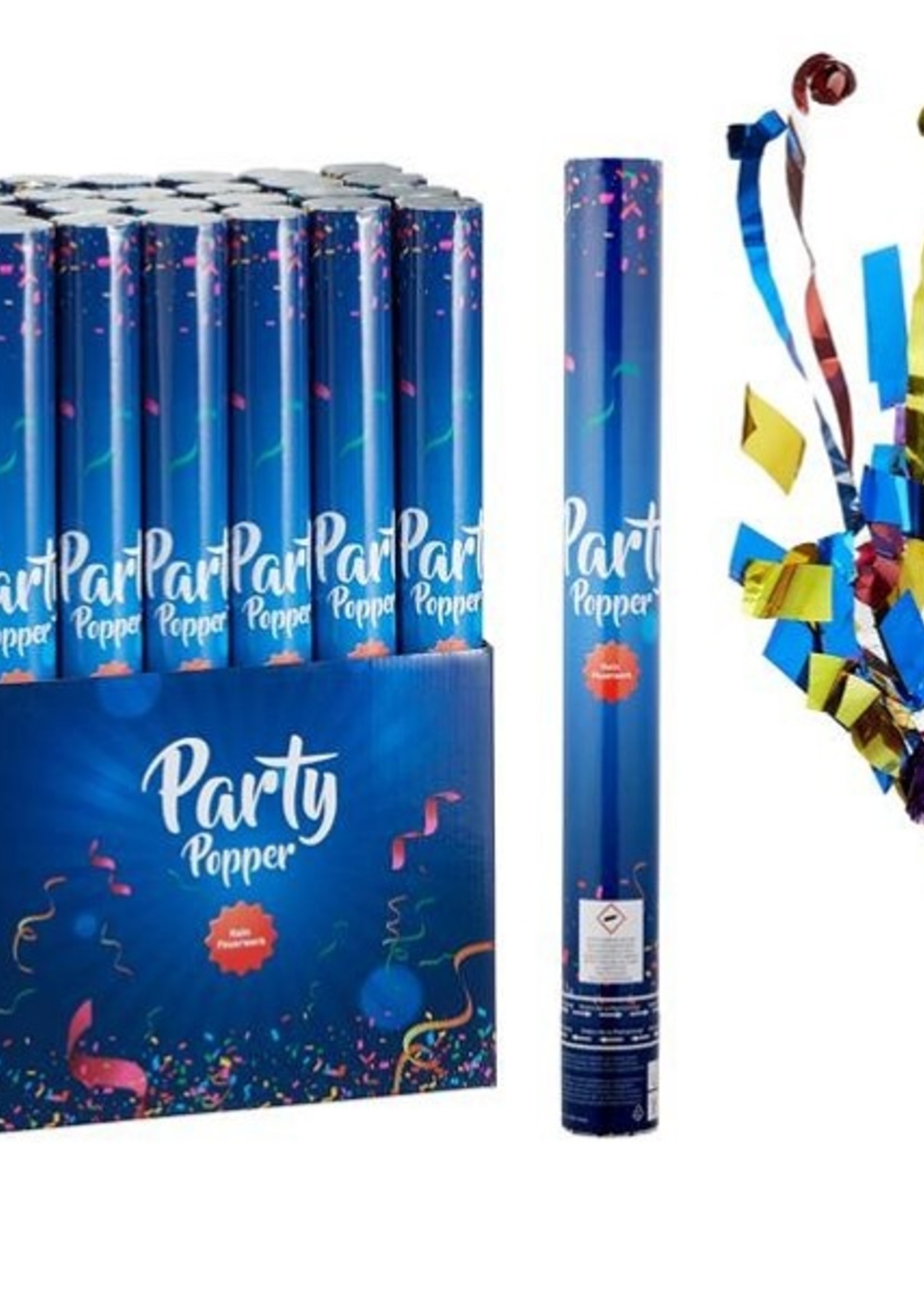 Party popper de luxe confettikanon 40cm