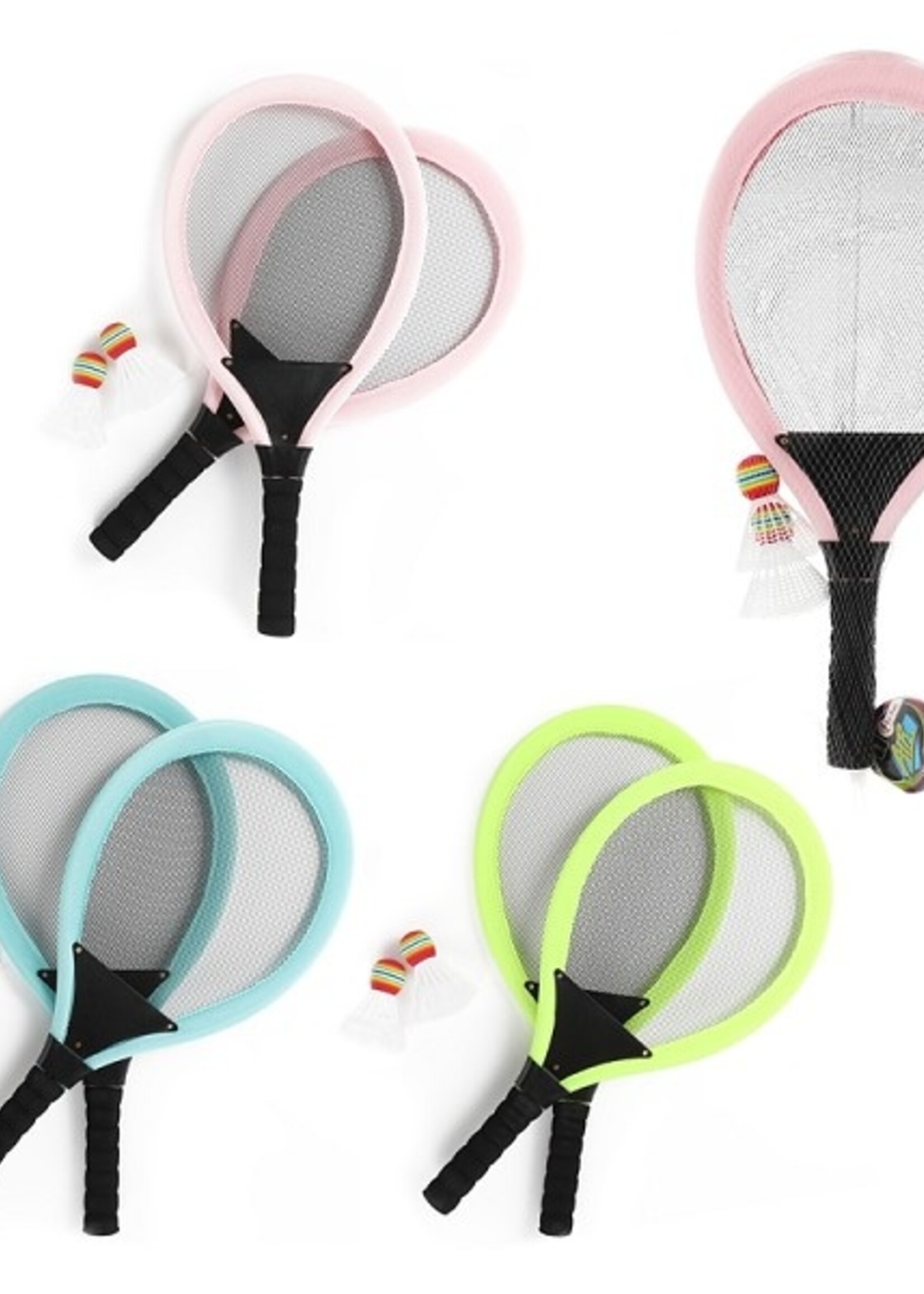 Toi Toys AIR Badmintonset -2 rackets +2 shutles