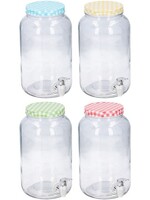Drankdispenser 3L glas met kraantje