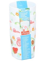 Drinkbekerset kunststof 4-delig 280ml Ø7,6x15,5cm