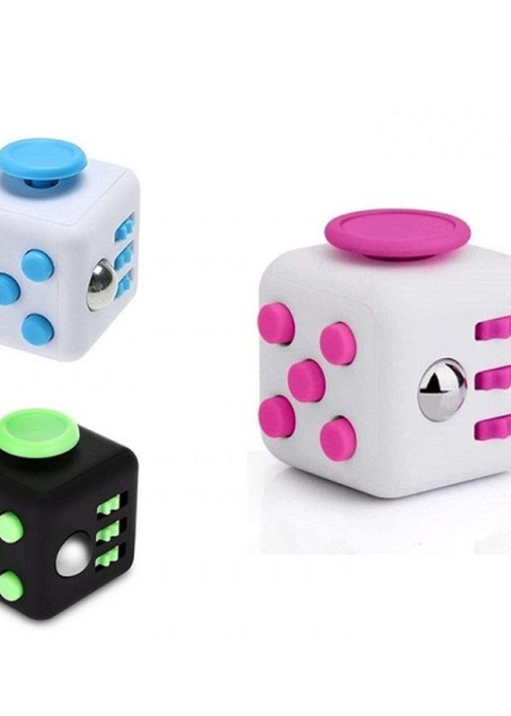 Magic Fidget knopjeskubus cube 3,5x3,5cm