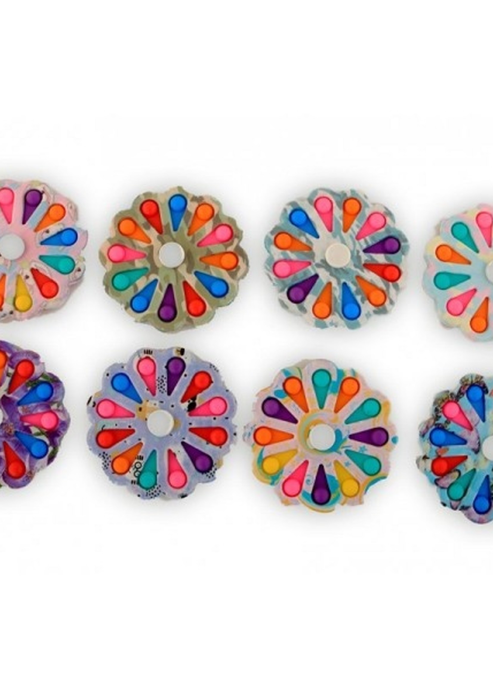 Magic Fidget 12 Pop-it spinner Ø15cm per stuk