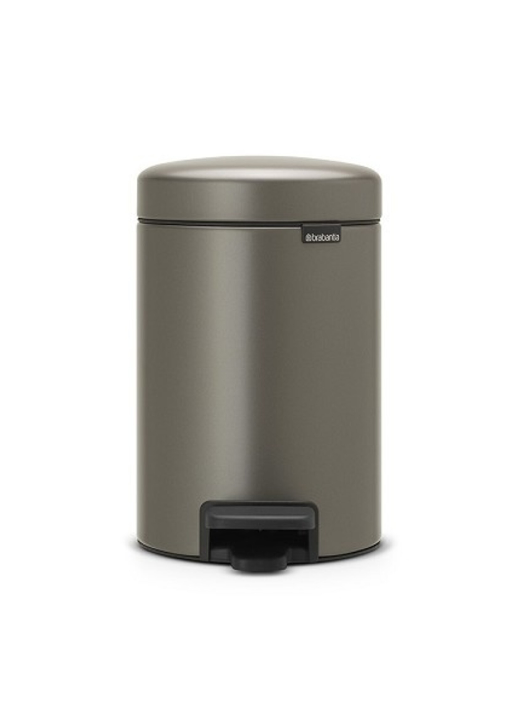 Brabantia Pedaalemmer newicon 3 ltr Platinum met kunststof binnenemmer