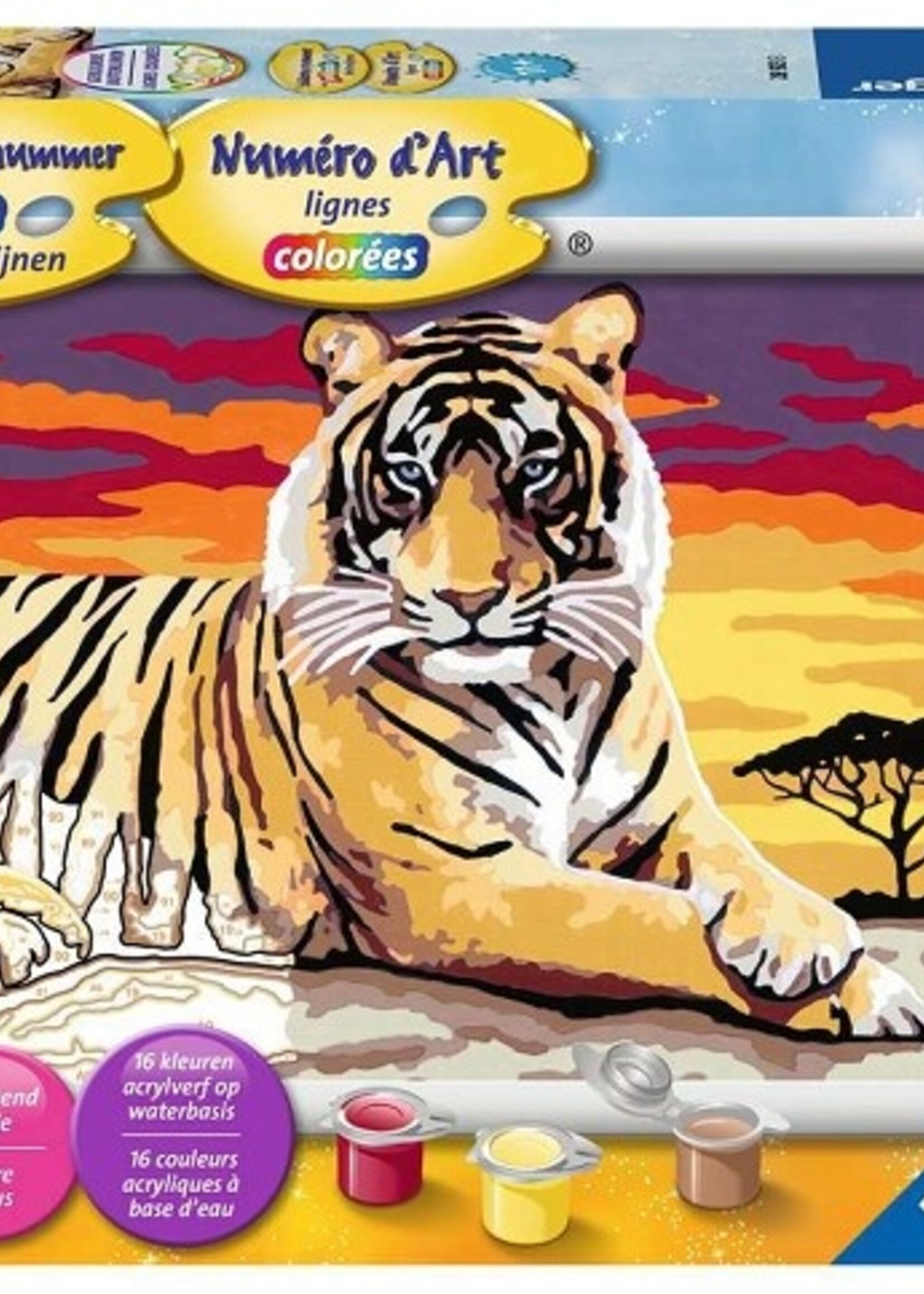Ravensburger Schilderen op nummer Tijger