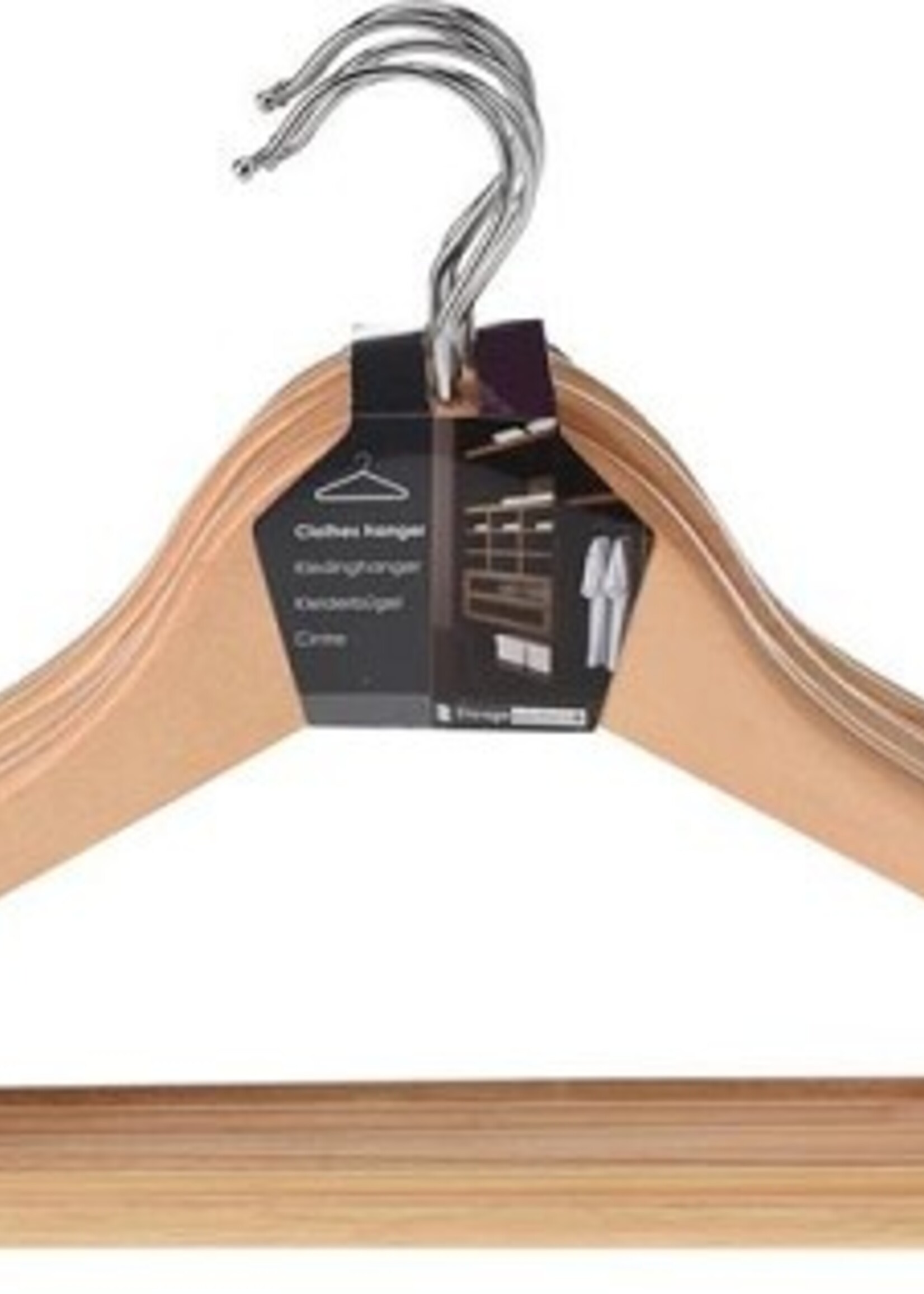 Kleerhanger Hout Set 6Dlg