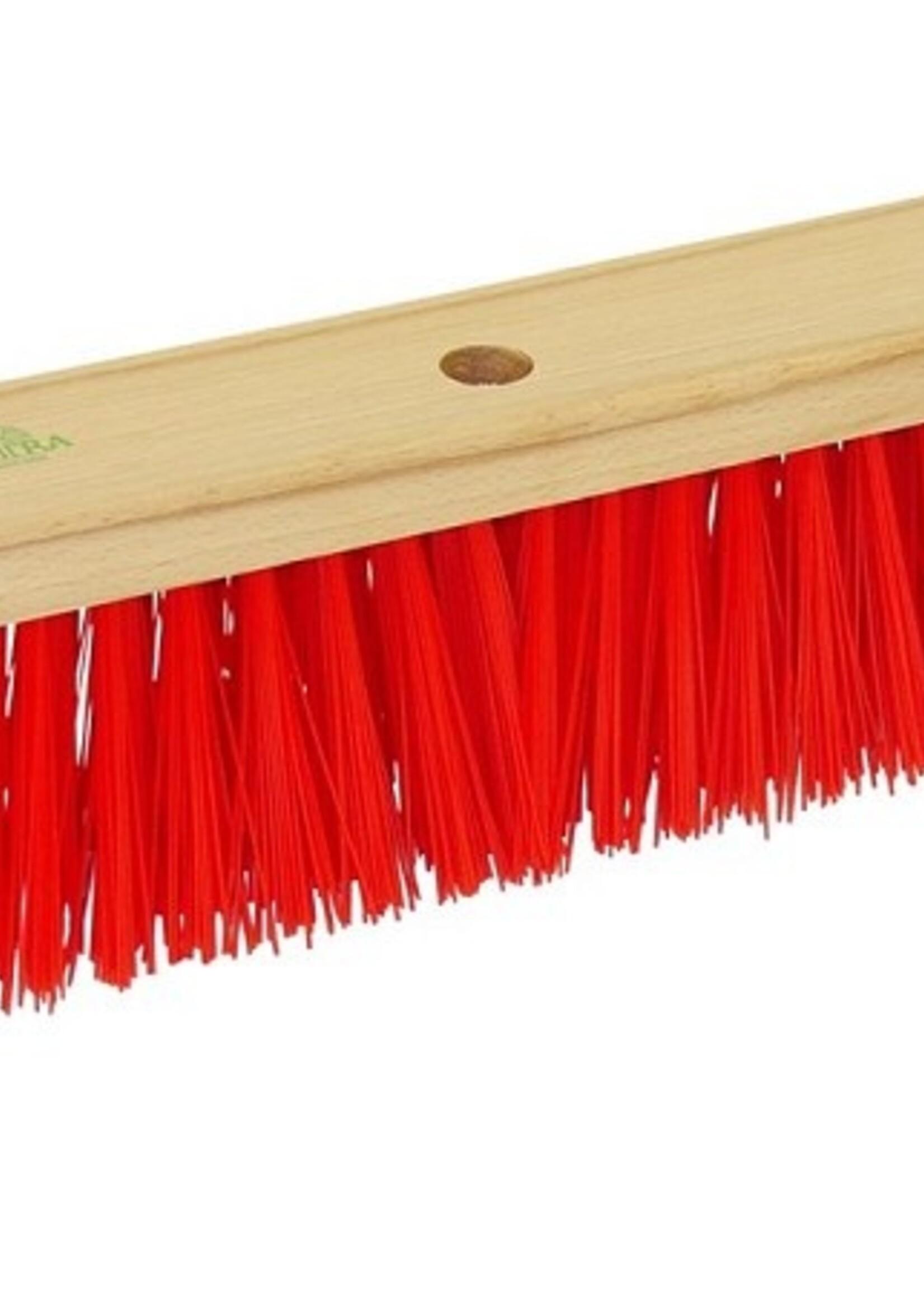 Straatbezem Rood/groen 36 cm FSC