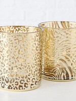 Boltze Home Windlicht Tijger glas H10cm D9cm