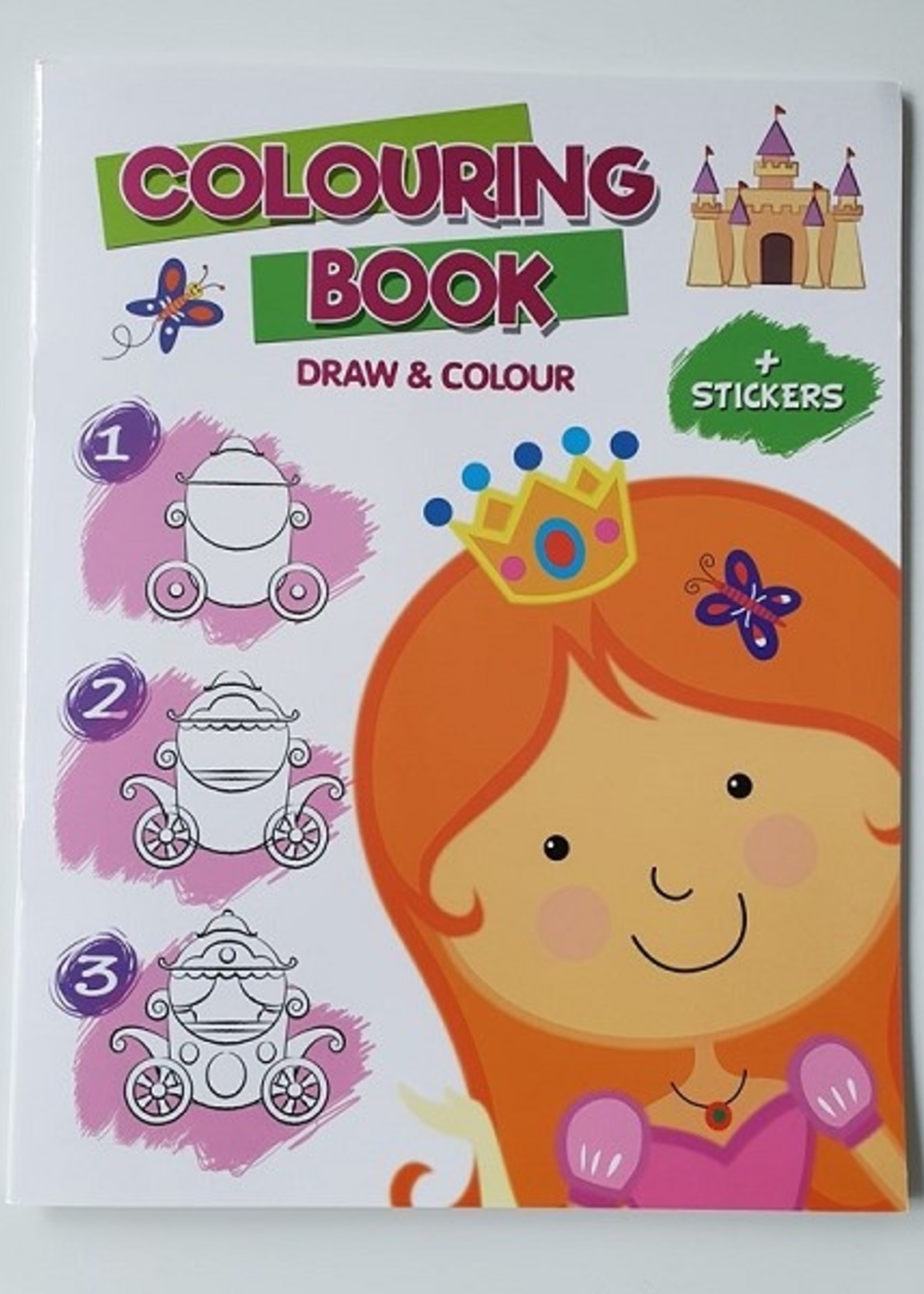 Stap voor stap Teken- en kleurboek met stickers