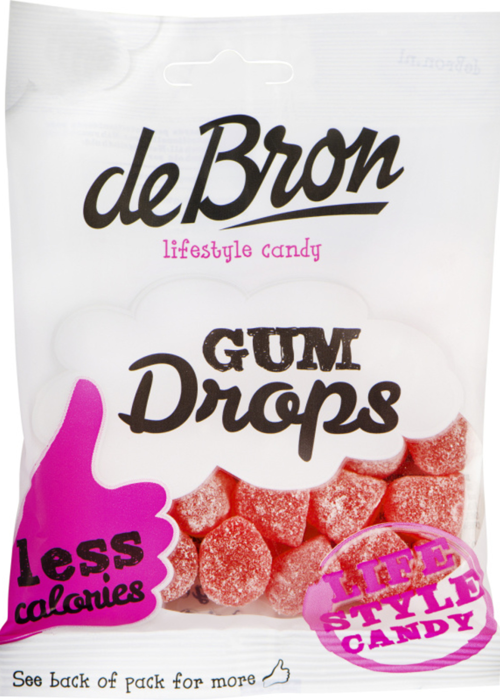 De Bron Gumdrops raspberry 100g