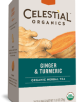 Celestial Seasonings Organic Thee Ginger & Turmeric 20 stuks