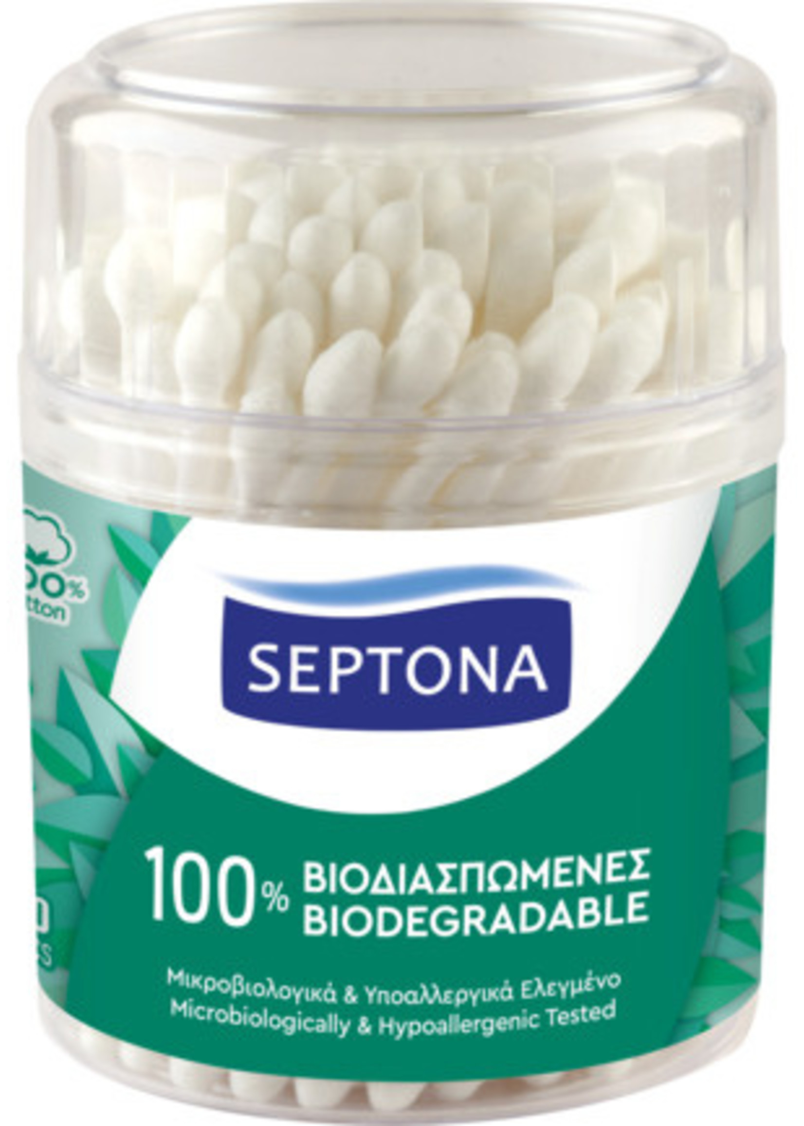 Septona Wattenstaafjes Bio Ronde Box (100st)